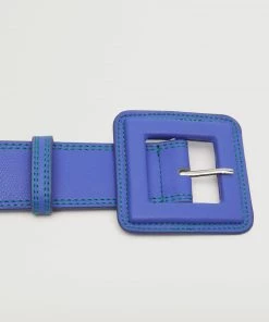Mango Square Buckle Belt Blue -Mango Jewellery Wallets Belts For Women Sales unnamed file 1605