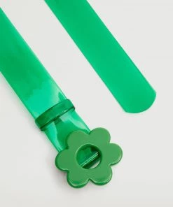 Mango Flower Buckle Belt Green -Mango Jewellery Wallets Belts For Women Sales unnamed file 1612