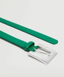 Mango Square Buckle Belt Green -Mango Jewellery Wallets Belts For Women Sales unnamed file 1629
