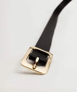 Mango Metal Buckle Belt Black -Mango Jewellery Wallets Belts For Women Sales unnamed file 1644