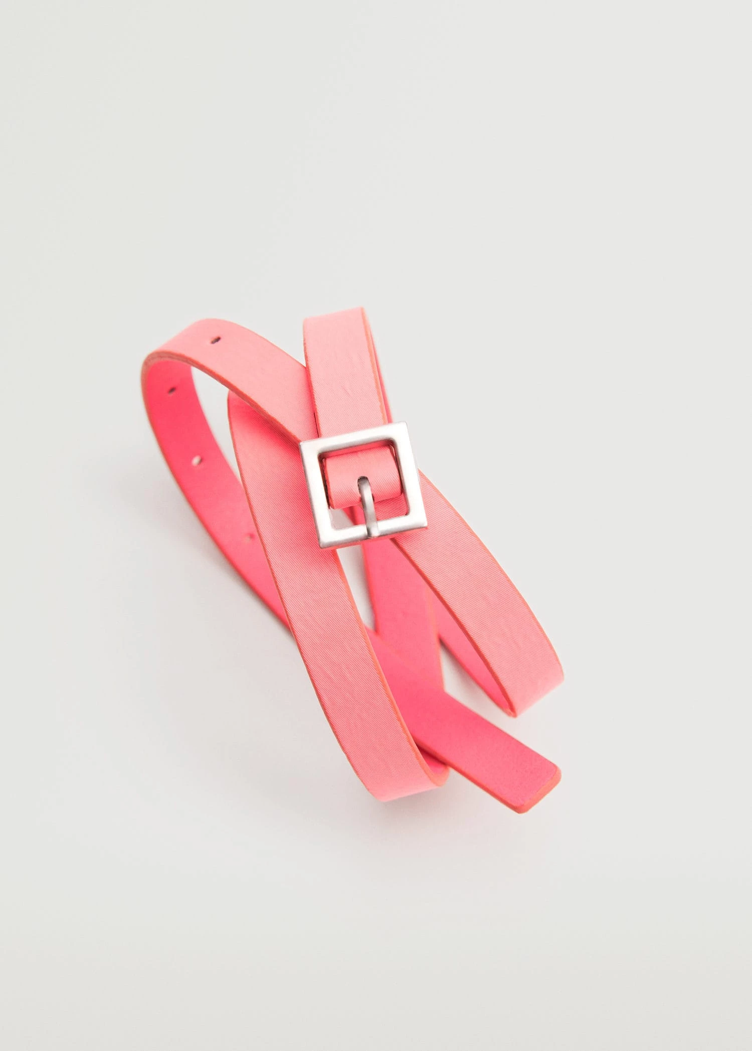Mango Fluor Buckle Belt Pink 10 Mango Fluor Buckle Belt Pink - Image 10