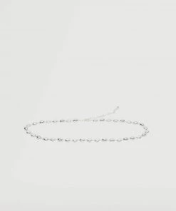 Mango Beaded Chain Belt Silver