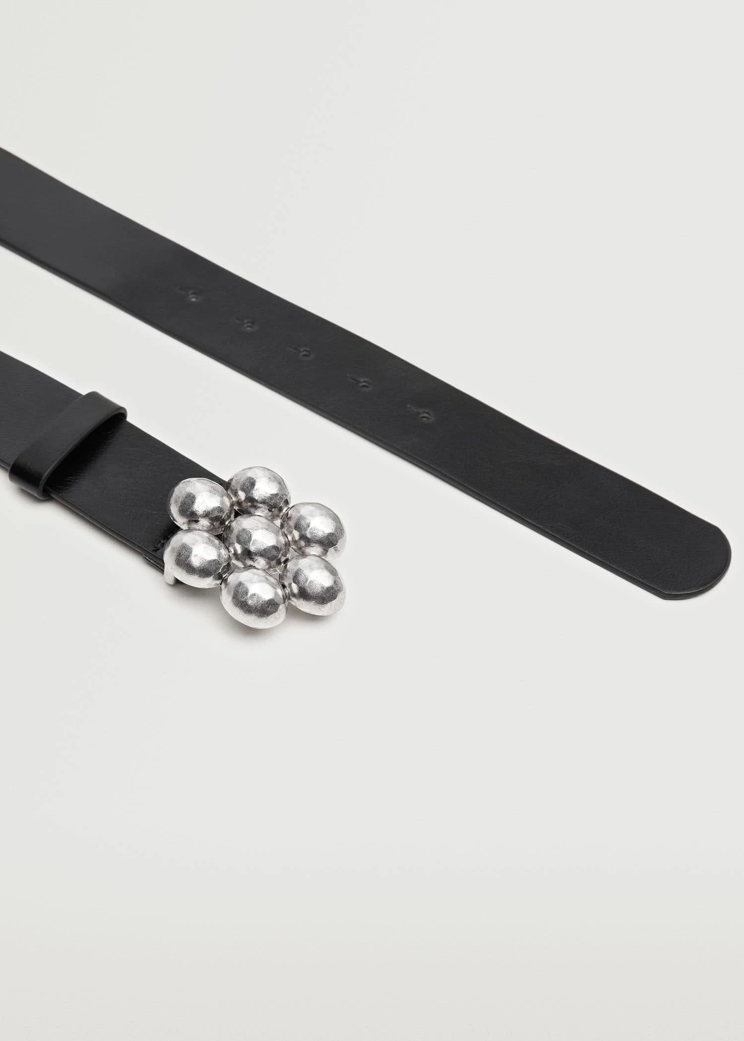 Mango Flower Buckle Belt Chocolate 2 Mango Flower Buckle Belt Chocolate - Image 2