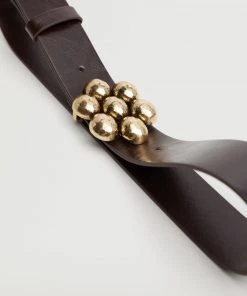 Mango Flower Buckle Belt Chocolate 16 Mango Flower Buckle Belt Chocolate -Mango Jewellery Wallets Belts For Women Sales unnamed file 1699