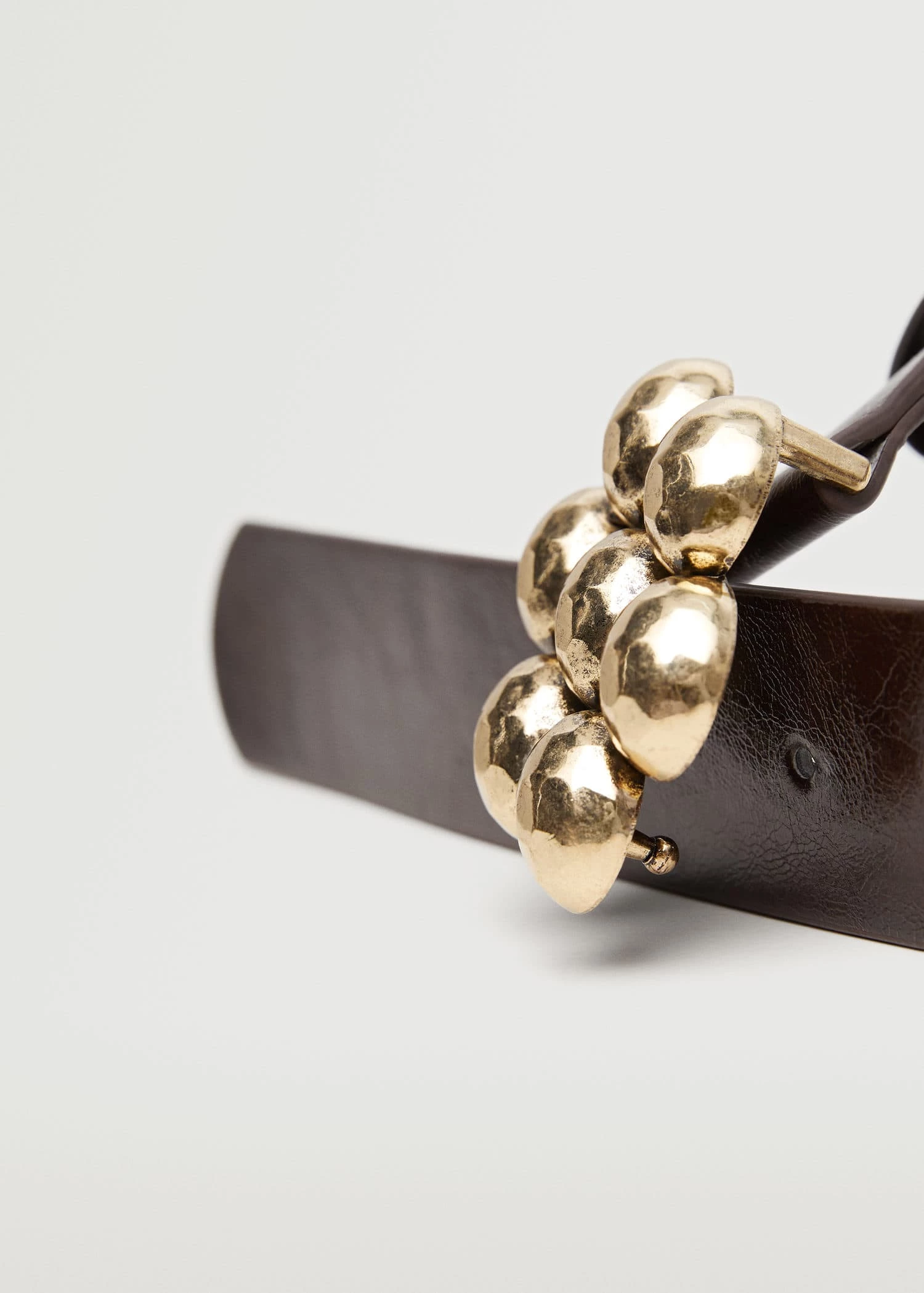 Mango Flower Buckle Belt Chocolate 8 Mango Flower Buckle Belt Chocolate - Image 8