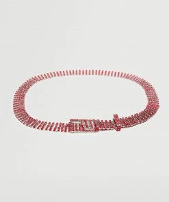 Mango Glossed-effect Appliqué Belt Black -Mango Jewellery Wallets Belts For Women Sales unnamed file 1725