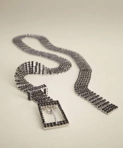 Mango Glossed-effect Appliqué Belt Black -Mango Jewellery Wallets Belts For Women Sales unnamed file 1729