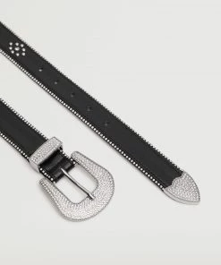 Mango Strass Buckle Belt Black -Mango Jewellery Wallets Belts For Women Sales unnamed file 1735