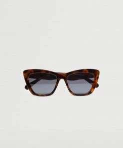 Mango Cat-eye Sunglasses Chocolate
