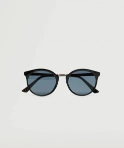 Mango Acetate Frame Sunglasses Ecru