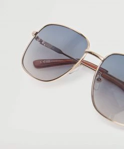 Mango Metallic Frame Sunglasses Gold -Mango Jewellery Wallets Belts For Women Sales unnamed file 1983