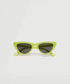 Mango Cat-eye Sunglasses Pastel Green