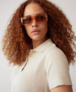 Mango Clear Frame Sunglasses Orange -Mango Jewellery Wallets Belts For Women Sales unnamed file 2034