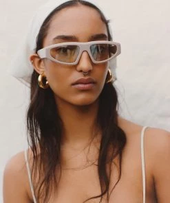 Mango Acetate Frame Sunglasses Medium Brown