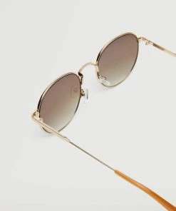 Mango Metallic Frame Sunglasses Gold -Mango Jewellery Wallets Belts For Women Sales unnamed file 2079