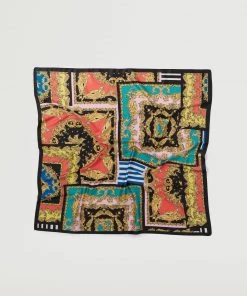 Mango Printed Scarf Red