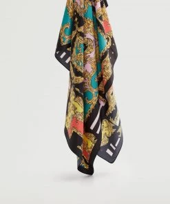 Mango Printed Scarf Red -Mango Jewellery Wallets Belts For Women Sales unnamed file 2090