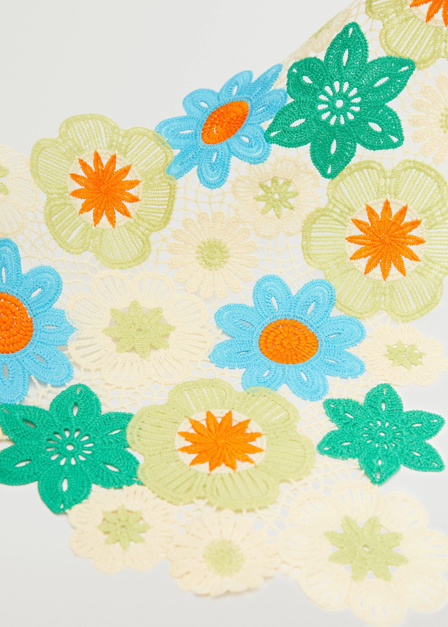 Mango Floral Scarf Pink 3 Mango Floral Scarf Pink - Image 3