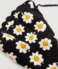Mango Floral Scarf Black