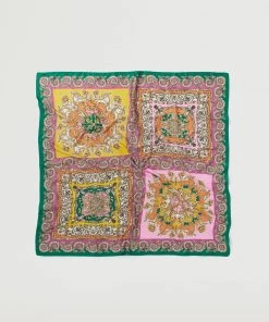 Mango Printed Scarf Pink