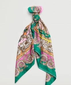 Mango Printed Scarf Pink -Mango Jewellery Wallets Belts For Women Sales unnamed file 2130