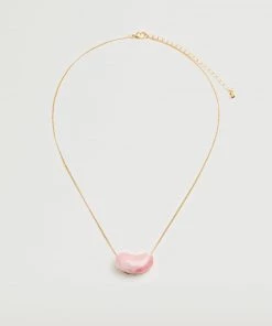 Mango Bead Chain Necklace Pastel Pink -Mango Jewellery Wallets Belts For Women Sales unnamed file 214