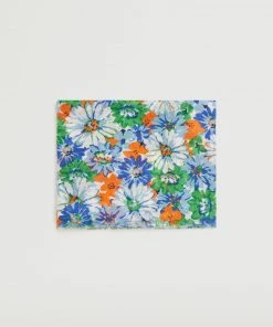 Mango Floral Print Scarf Blue -Mango Jewellery Wallets Belts For Women Sales unnamed file 2143