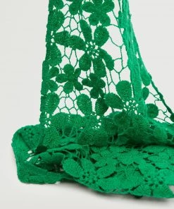 Mango Floral Scarf Green -Mango Jewellery Wallets Belts For Women Sales unnamed file 2146