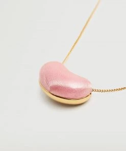 Mango Bead Chain Necklace Pastel Pink -Mango Jewellery Wallets Belts For Women Sales unnamed file 215