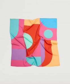 Mango Geometric Printed Foulard Pink 10 Mango Geometric Printed Foulard Pink -Mango Jewellery Wallets Belts For Women Sales unnamed file 2155