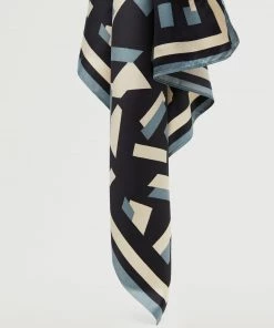 Mango Printed Scarf Blue -Mango Jewellery Wallets Belts For Women Sales unnamed file 2180