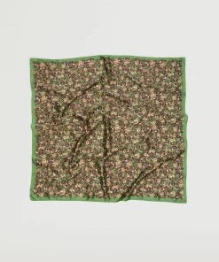 Mango Floral Printed Scarf Green