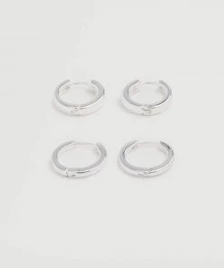 Mango Earring Hoop Set Gold -Mango Jewellery Wallets Belts For Women Sales unnamed file 225