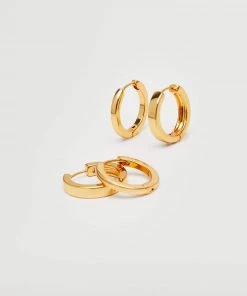 Mango Earring Hoop Set Gold -Mango Jewellery Wallets Belts For Women Sales unnamed file 227