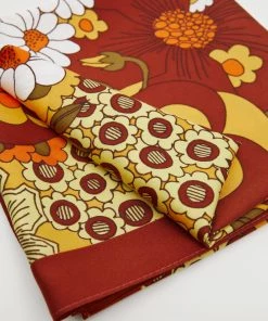 Mango Floral Printed Scarf Vanilla -Mango Jewellery Wallets Belts For Women Sales unnamed file 2273