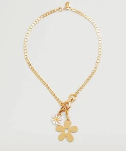 Mango Flower Necklace Gold