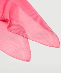 Mango Semi-transparent Textured Scarf Pink -Mango Jewellery Wallets Belts For Women Sales unnamed file 2316