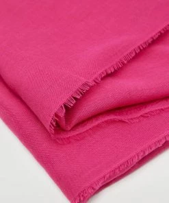 Mango Frayed Edge Scarf Pink -Mango Jewellery Wallets Belts For Women Sales unnamed file 2326