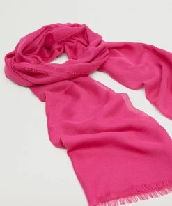 Mango Frayed Edge Scarf Pink -Mango Jewellery Wallets Belts For Women Sales unnamed file 2327