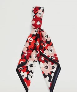 Mango Floral Printed Scarf Pink -Mango Jewellery Wallets Belts For Women Sales unnamed file 2335