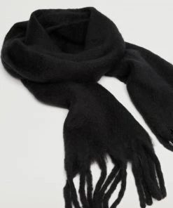 Mango Fringes Knit Scarf Pastel Pink -Mango Jewellery Wallets Belts For Women Sales unnamed file 2356