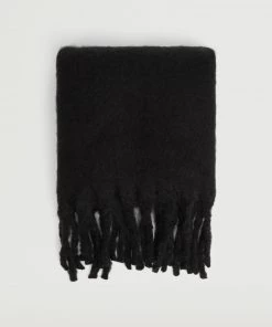 Mango Fringes Knit Scarf Pastel Pink -Mango Jewellery Wallets Belts For Women Sales unnamed file 2358