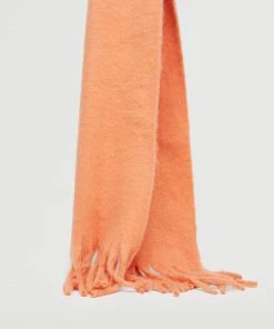 Mango Fringed Edge Wool-blend Scarf Blue -Mango Jewellery Wallets Belts For Women Sales unnamed file 2371