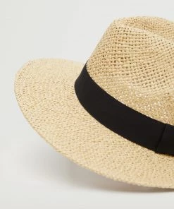 Mango Raffia Hat Ecru