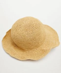 Mango Raffia Hat Blue
