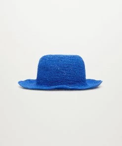Mango Raffia Hat Blue -Mango Jewellery Wallets Belts For Women Sales unnamed file 2395