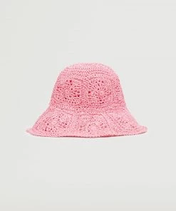 Mango Braided Bucket Hat Pink -Mango Jewellery Wallets Belts For Women Sales unnamed file 2401