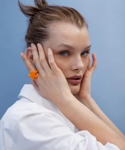 Mango Crystal Ring Blue