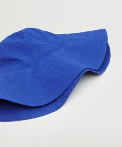 Mango Texture Bucket Hat Blue -Mango Jewellery Wallets Belts For Women Sales unnamed file 2424