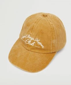 Mango Embroidered Cotton Cap Dark Blue -Mango Jewellery Wallets Belts For Women Sales unnamed file 2440